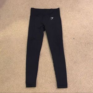 Black full length high waisted vital seamless legg